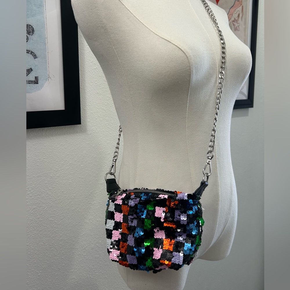 Urban Outfitters Colorful Sequin Crossbody Bag